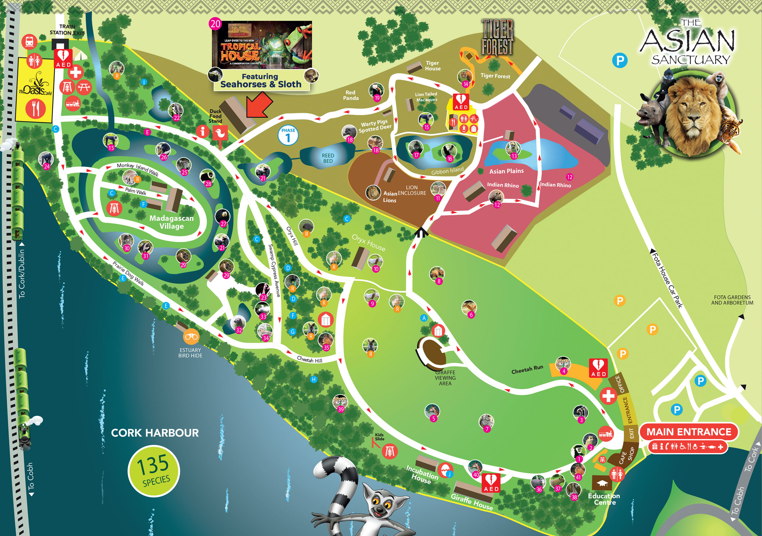 Fota Wildlife Park Map